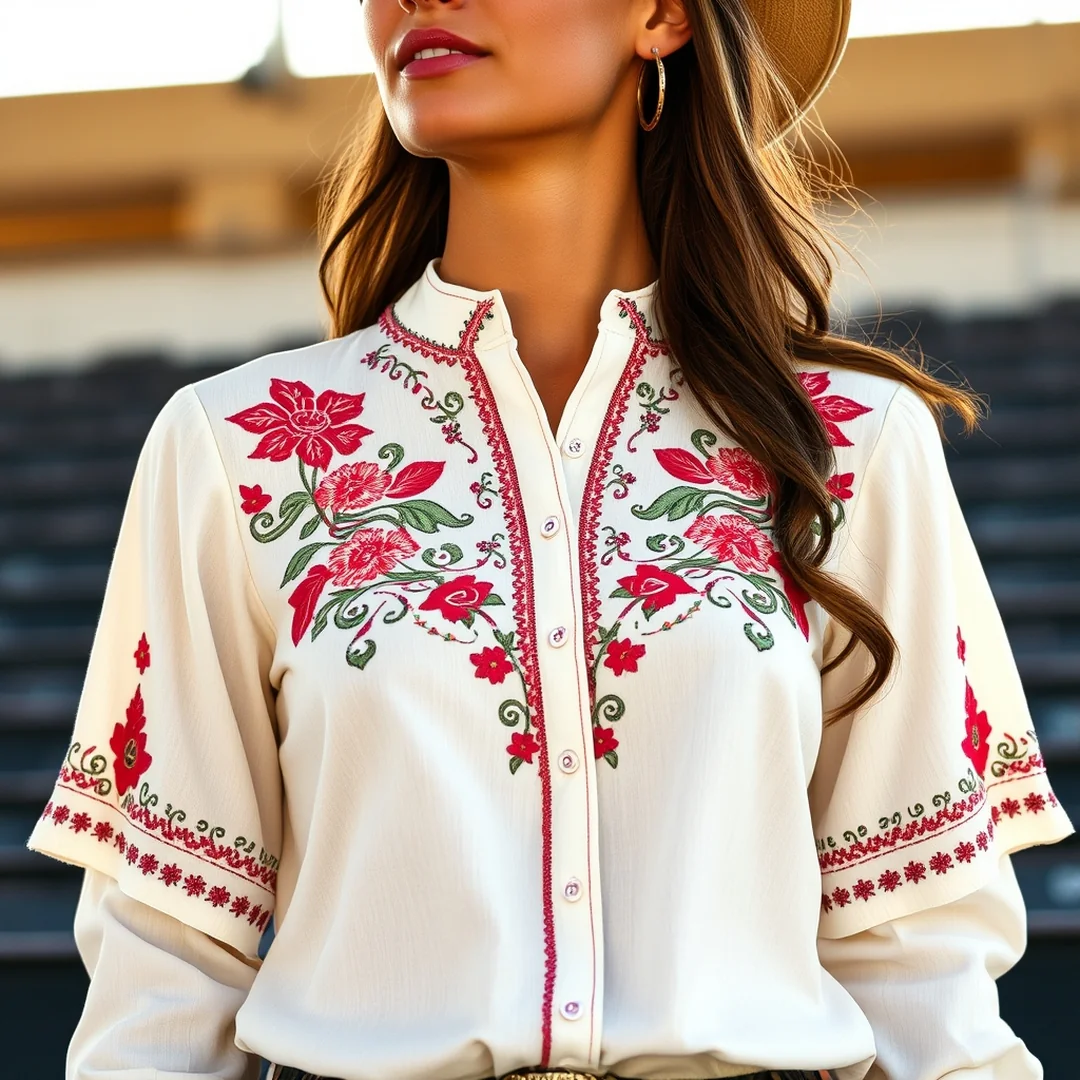 Western Blouse Details - 20 Rodeo Fashion Outfit Trends 2026 Western Style