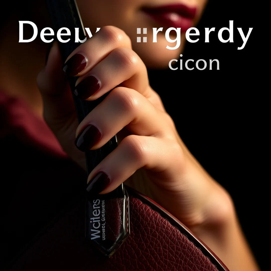 Deep Burgundy Accents - 20 Simple Back to School Nails 2026 That Look Chic
