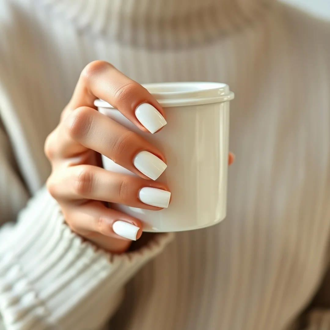 Milky White Polish - 20 Simple Back to School Nails 2026 That Look Chic