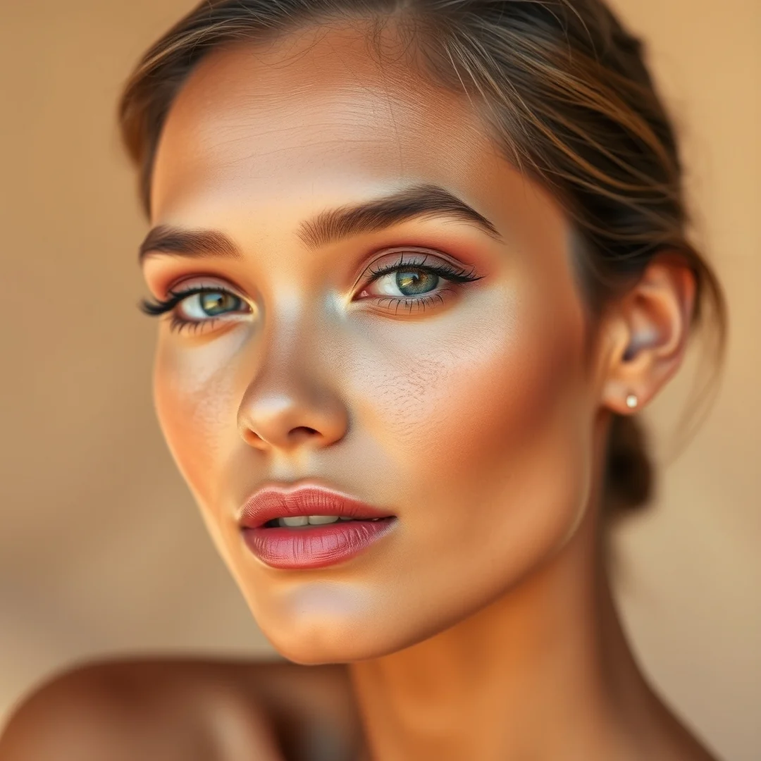 Dewy Bronzed Complexion Look - 20 Summer Bronzed Makeup Looks to Try in 2026