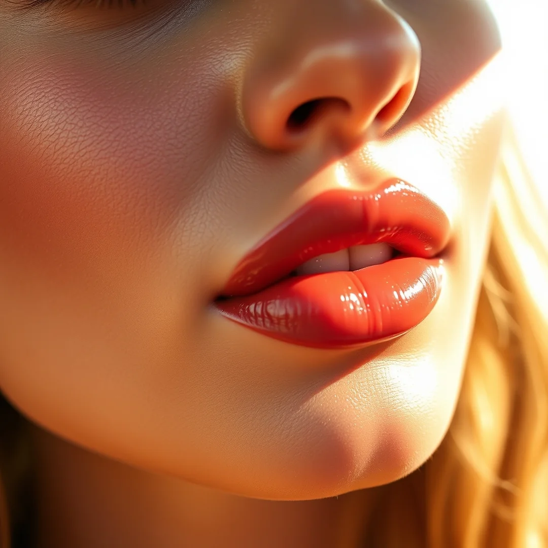 Glossy Lip Oil - 20 Summer Bronzed Makeup Looks to Try in 2026