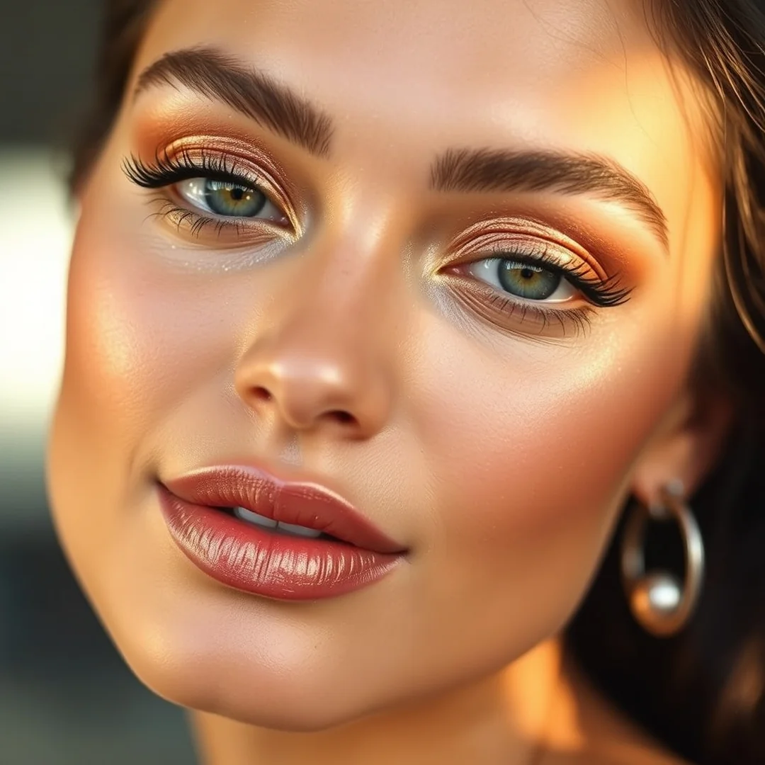 Shimmer Eyeshadow Styles - 20 Summer Bronzed Makeup Looks to Try in 2026