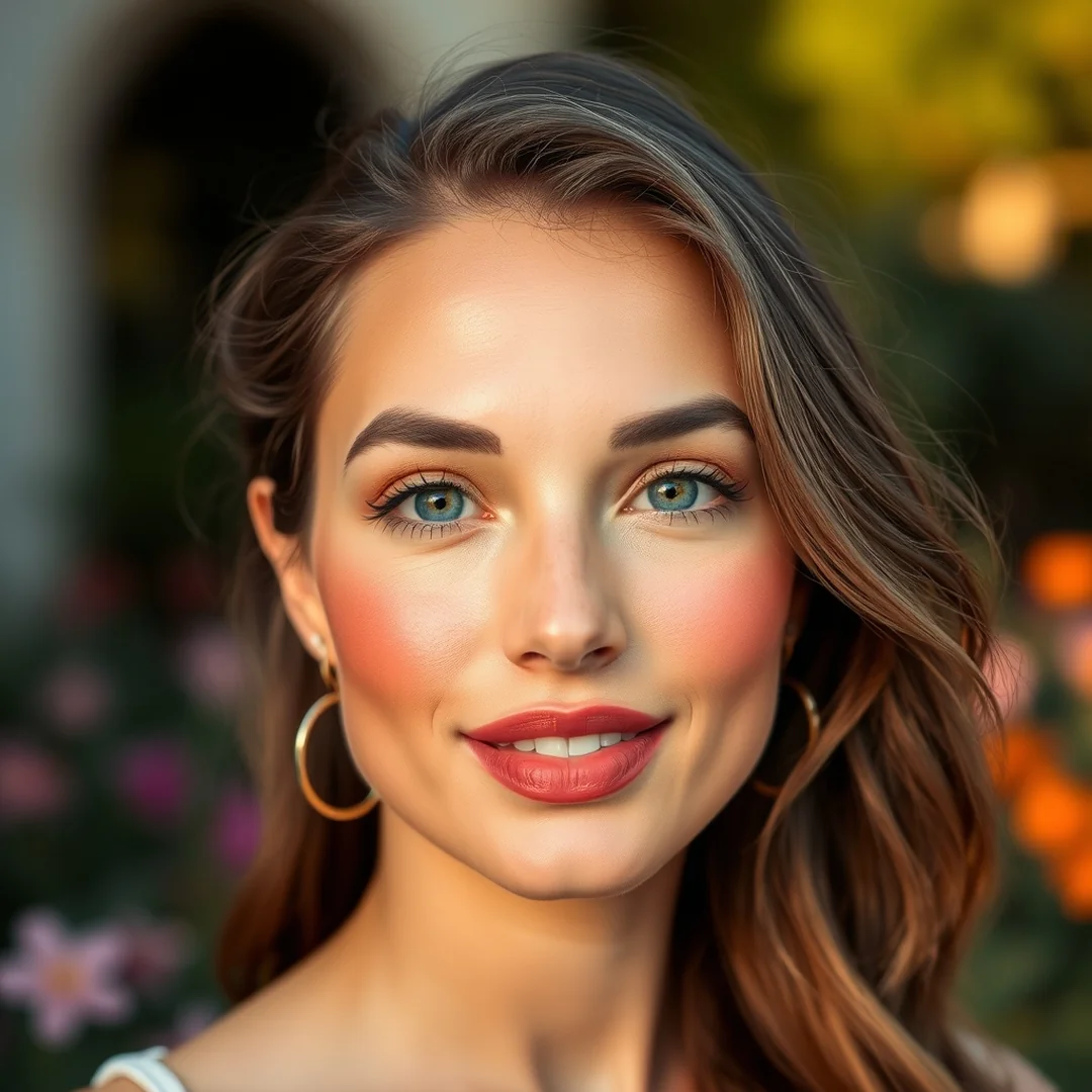 Terracotta Blush Accents - 20 Summer Bronzed Makeup Looks to Try in 2026