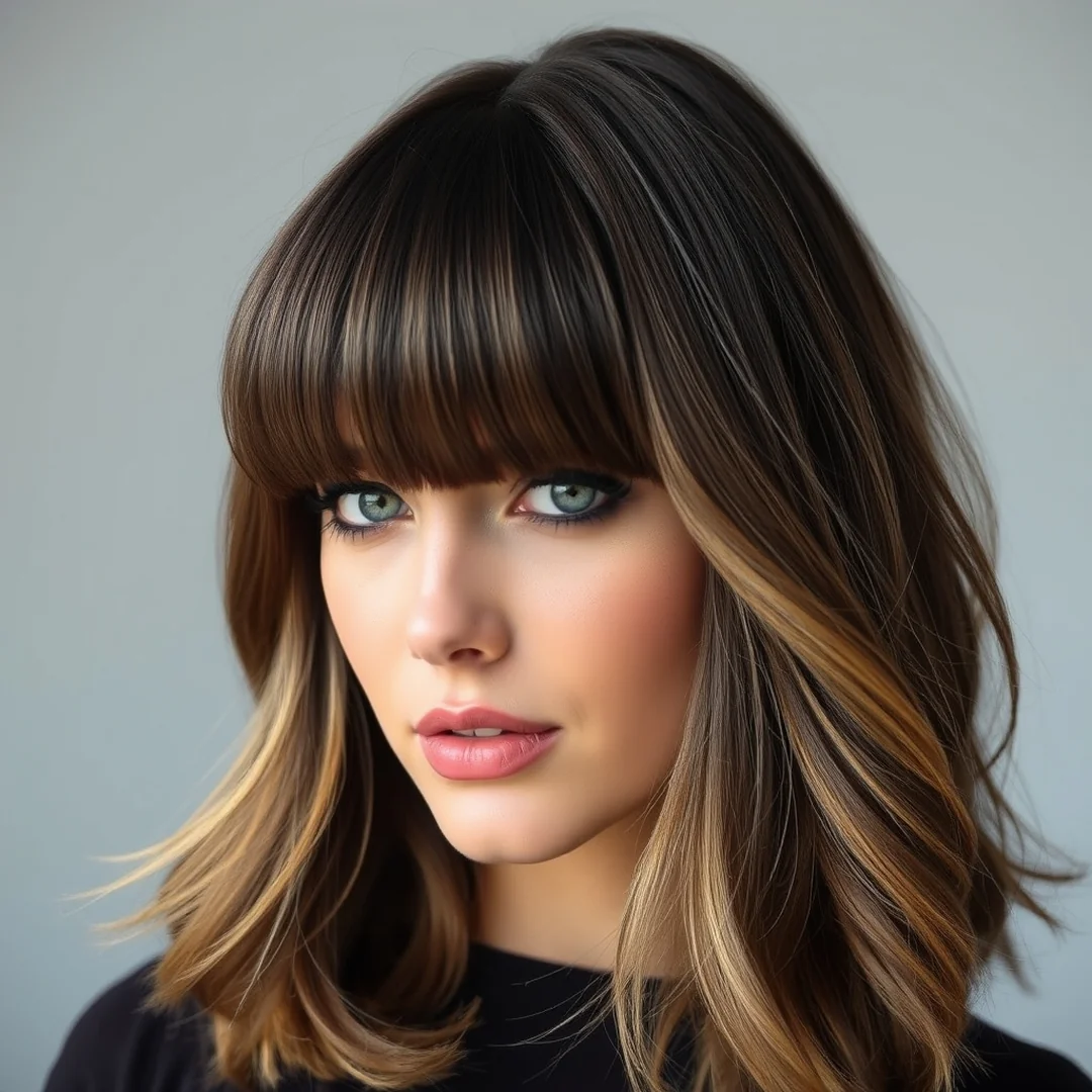 Blunt Bangs with Layers - 20 Summer Haircuts 2026 That Are Trending Now