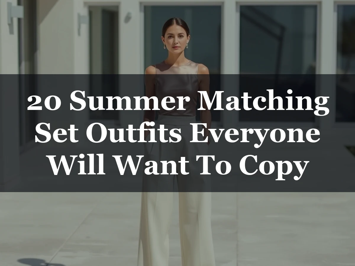 20 Summer Matching Set Outfits Everyone Will Want To Copy - 20 Summer Matching Set Outfits Everyone Will Want to Copy