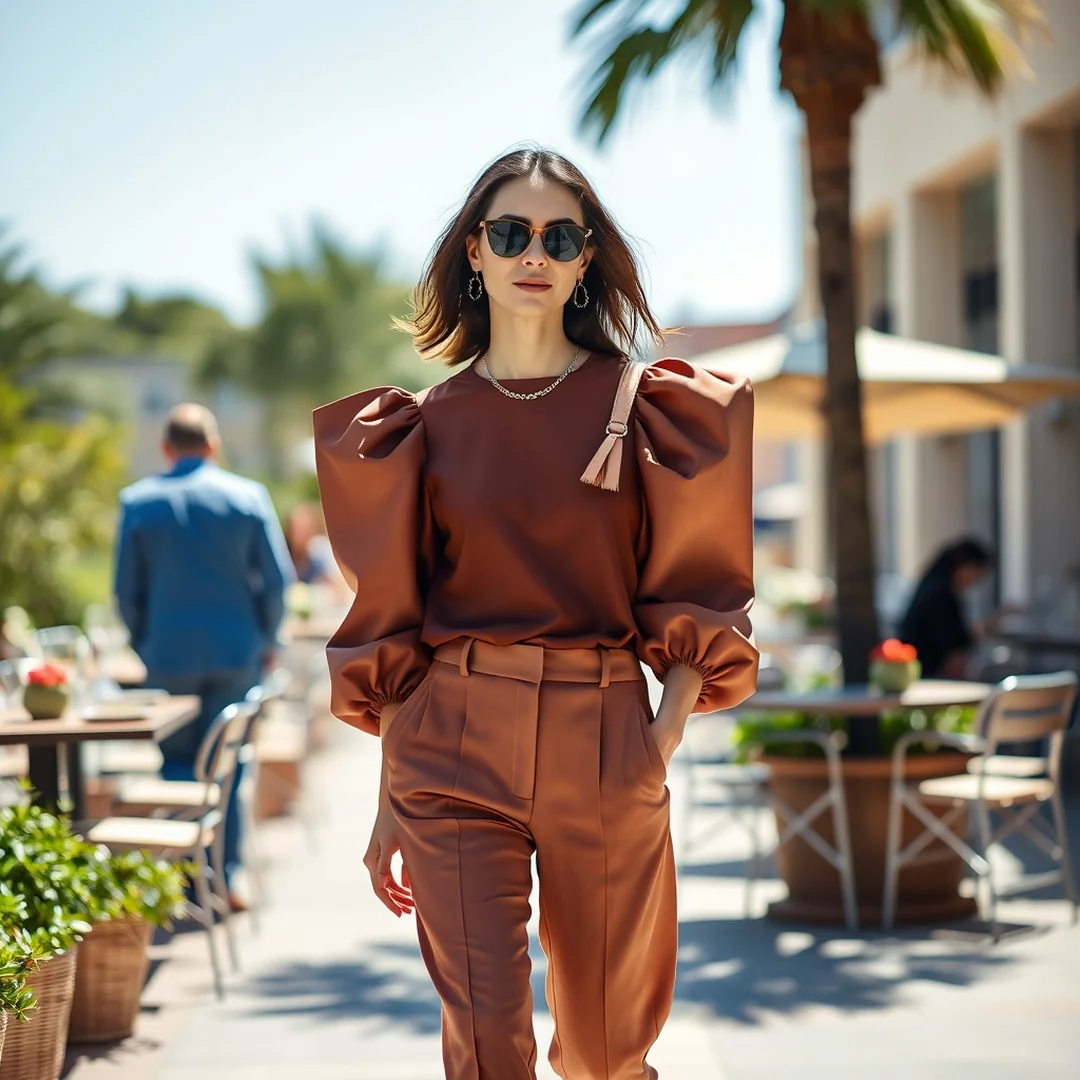 Statement Sleeve Trouser Set - 20 Summer Matching Set Outfits Everyone Will Want to Copy