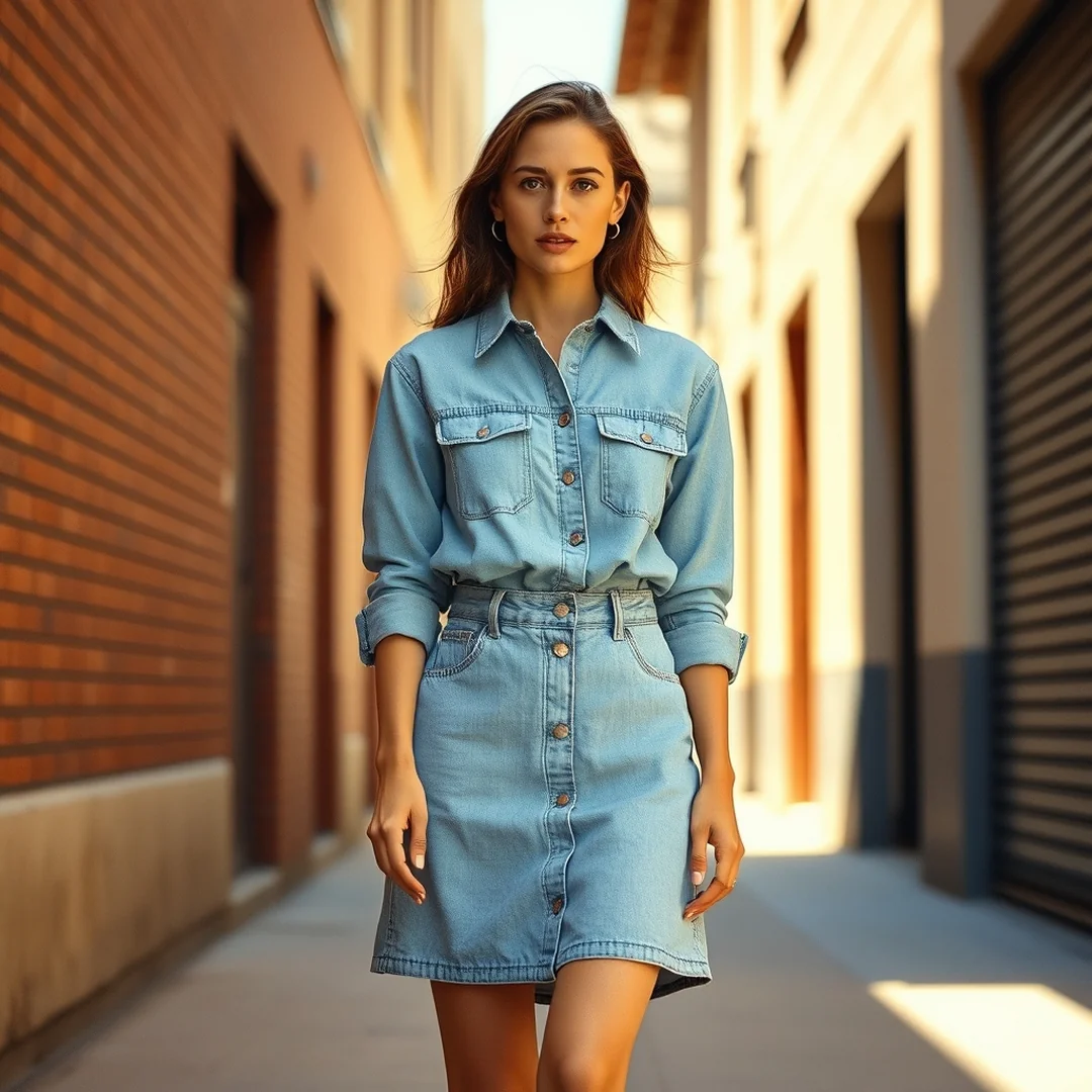 Denim Skirt Set - 20 Summer Matching Set Outfits Everyone Will Want to Copy