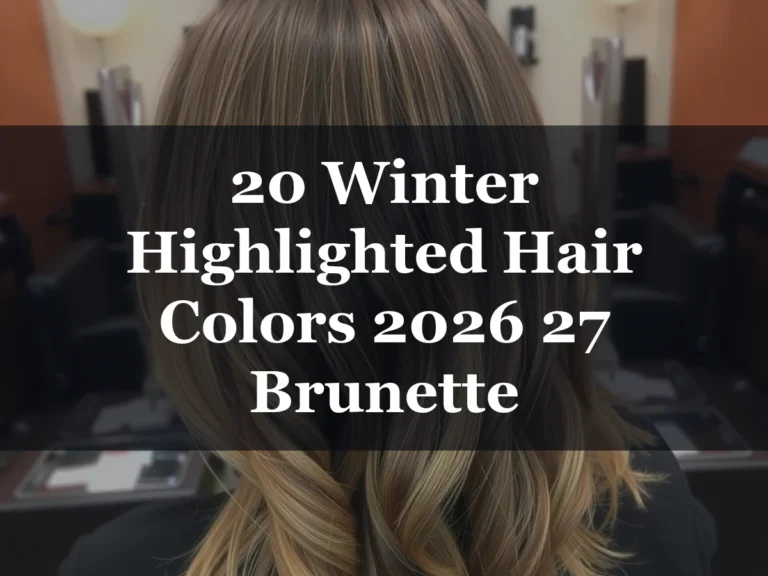 20 Winter Highlighted Hair Colors 2026 27 Brunette - 20 Winter Highlighted Hair Colors 2026 27 Brunette