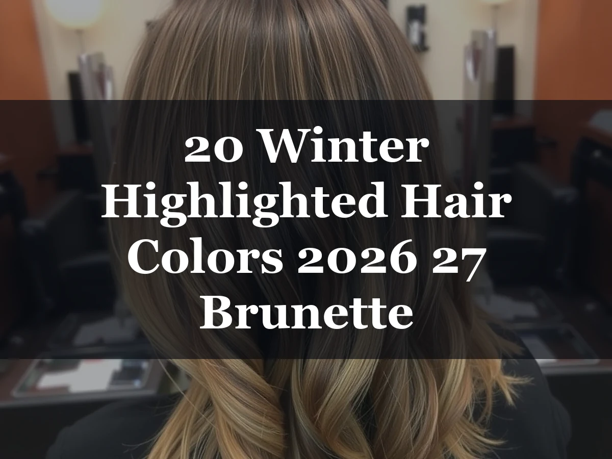 20 Winter Highlighted Hair Colors 2026 27 Brunette - 20 Winter Highlighted Hair Colors 2026 27 Brunette