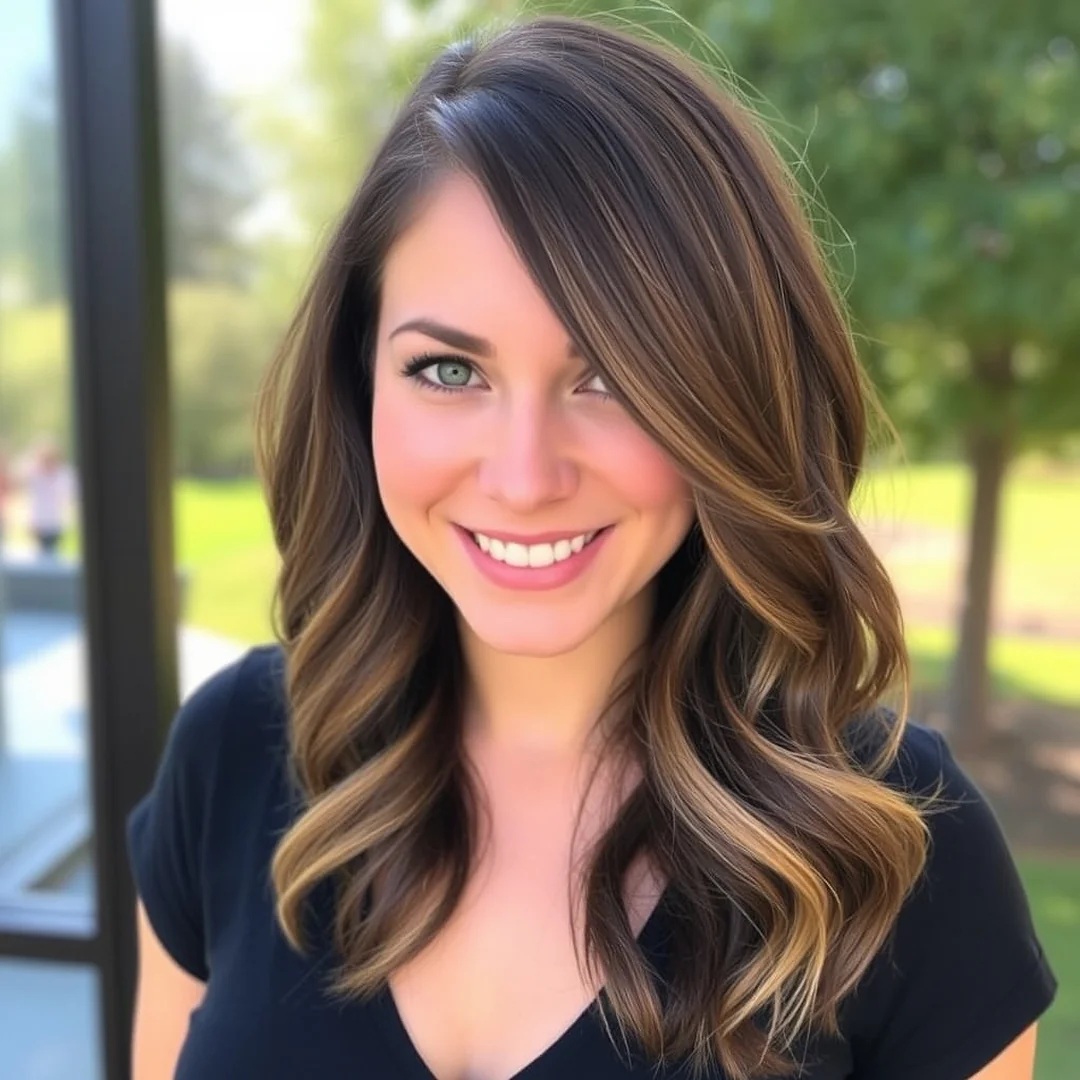 Face-Framing Brunette Highlights - 20 Winter Highlighted Hair Colors 2026 27 Brunette