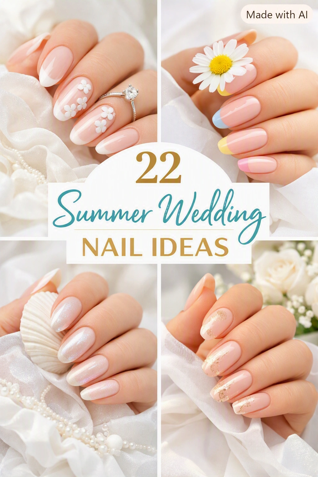 22 Summer Wedding Nail Ideas for Your Big Day