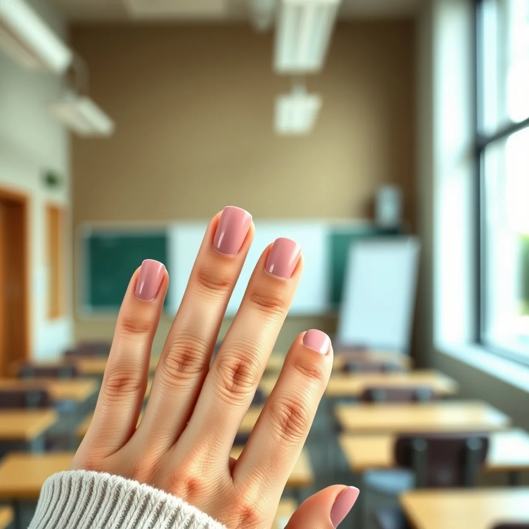 Dusty Rose Polish - 22 Back to School Nail Ideas 2026 for a Fresh Start