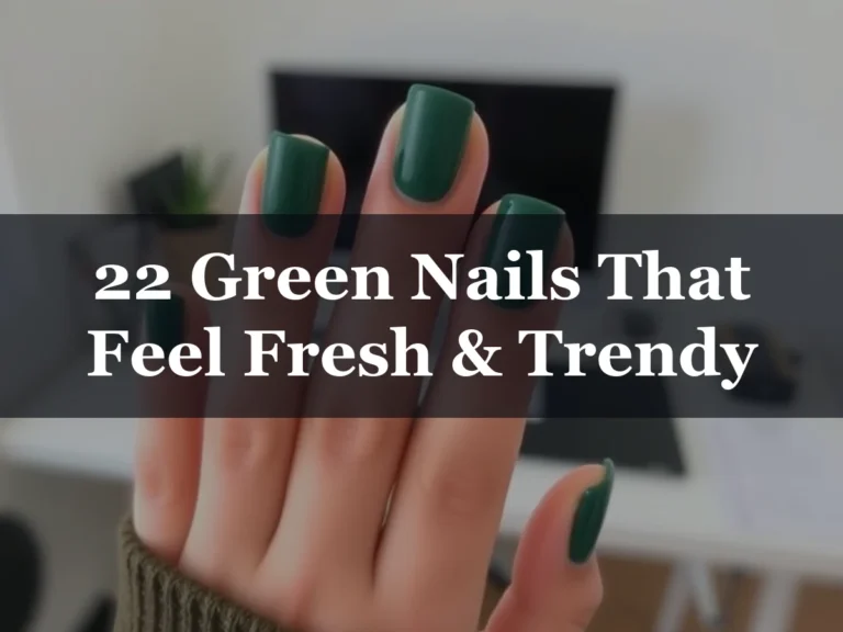 22 Green Nails That Feel Fresh & Trendy - 22 Green Nails That Feel Fresh & Trendy