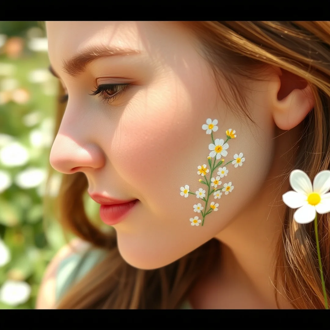 Floral Green Details - 22 Green Nails That Feel Fresh & Trendy