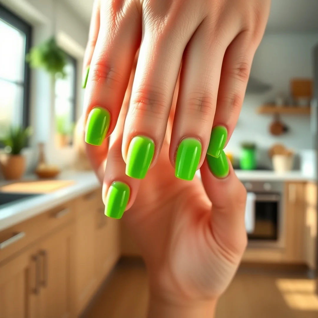 Green French Manicure - 22 Green Nails That Feel Fresh & Trendy