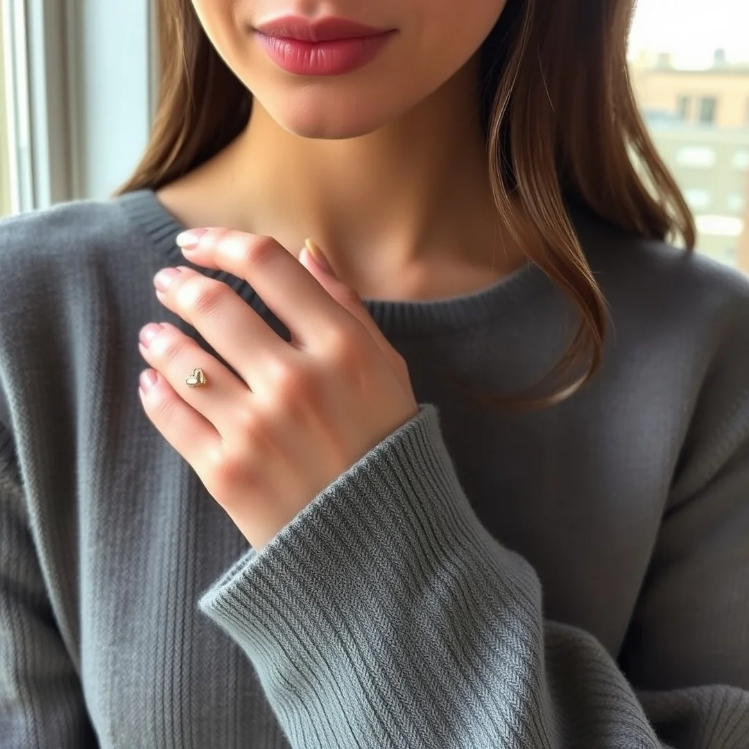 Almond Pink Heart Tips - 22 Pink Valentine’s Day Nails Everyone Loves