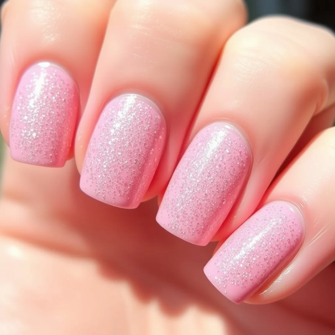 Glitter Pink Overlays - 22 Pink Valentine’s Day Nails Everyone Loves