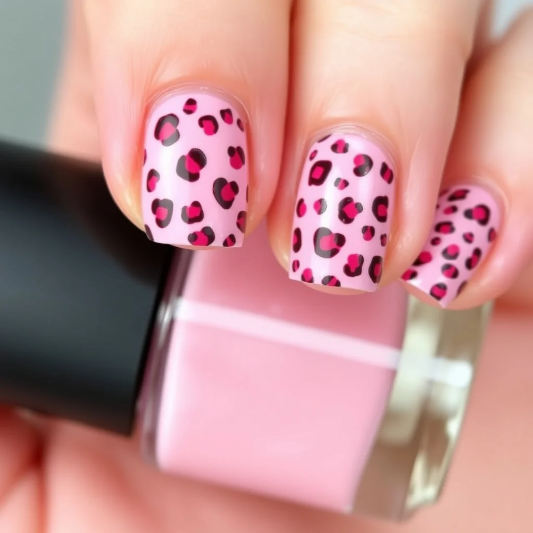 Pink Animal Prints - 22 Pink Valentine’s Day Nails Everyone Loves