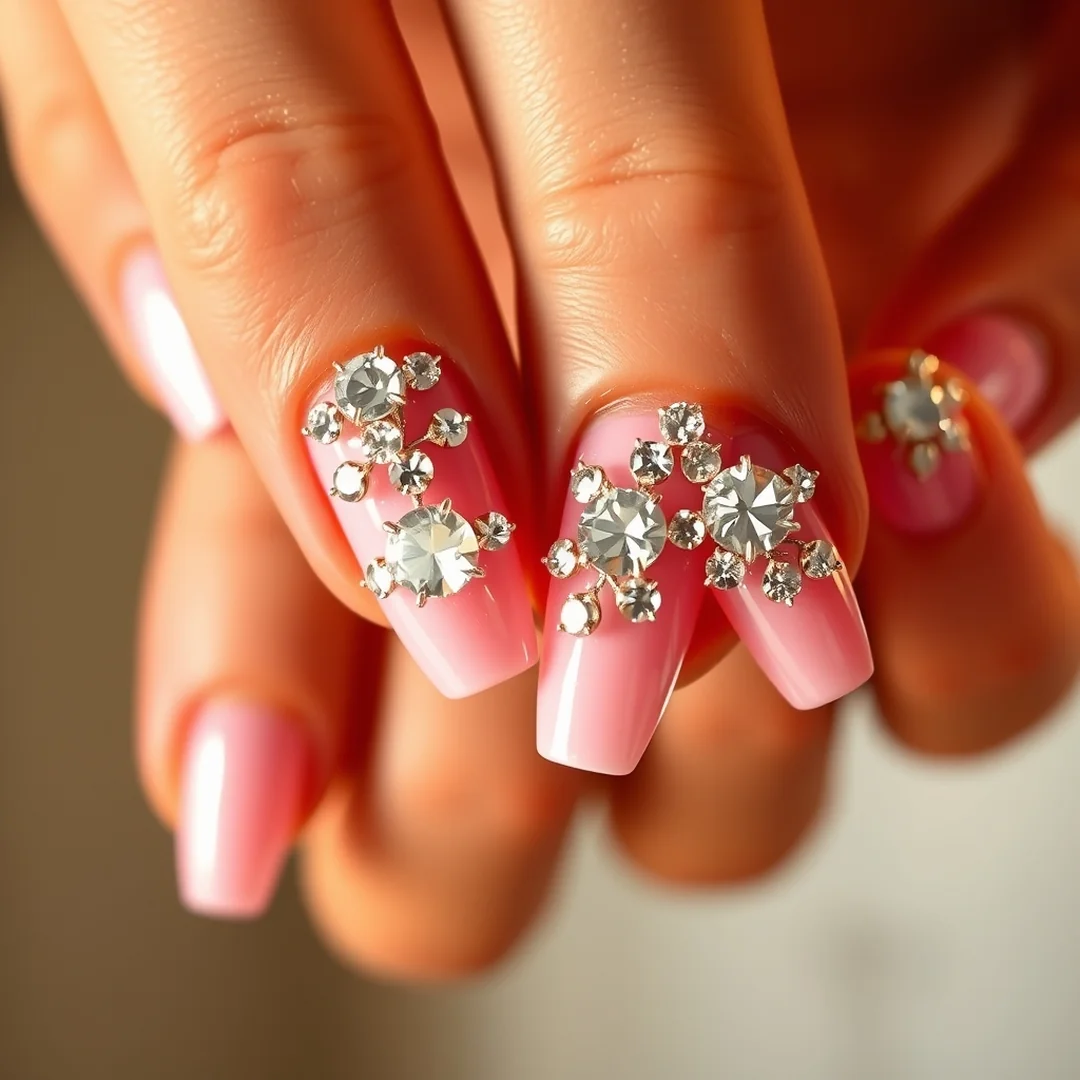 Rhinestone Pink Designs - 22 Pink Valentine’s Day Nails Everyone Loves