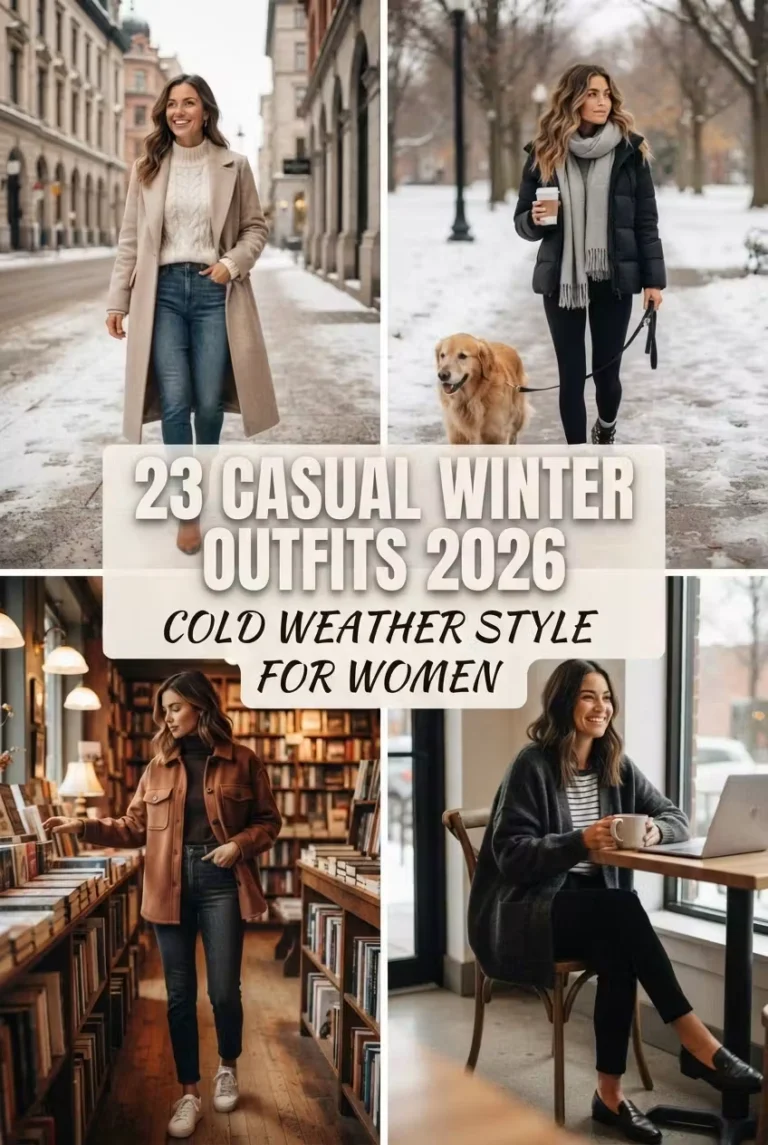 23 Casual Winter Outfits 2026 Cold Weather Women