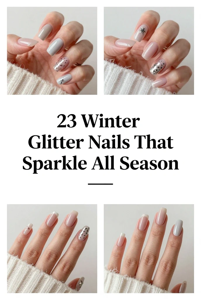 23 Winter Glitter Nails That Sparkle All Season