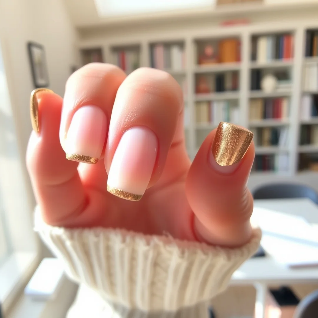 Bronze Chrome Accents - 23 Back to School Nails 2026 That Feel Fresh & Trendy
