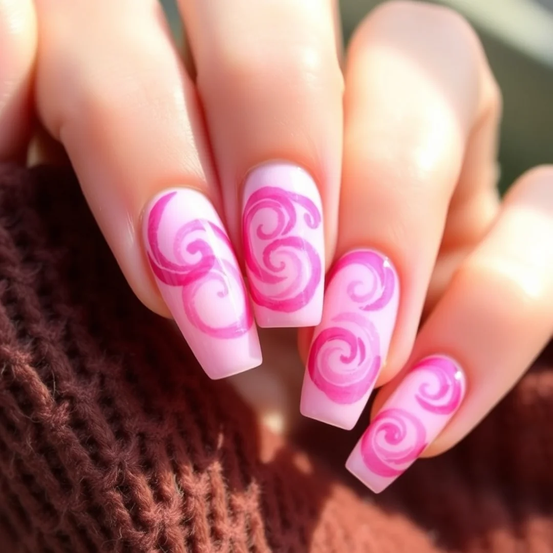 Bold Rose Accents - 24 Spring Floral Nails That Look Stunning