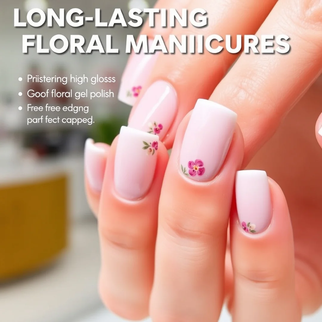 Long-Lasting Floral Manicures - 24 Spring Floral Nails That Look Stunning