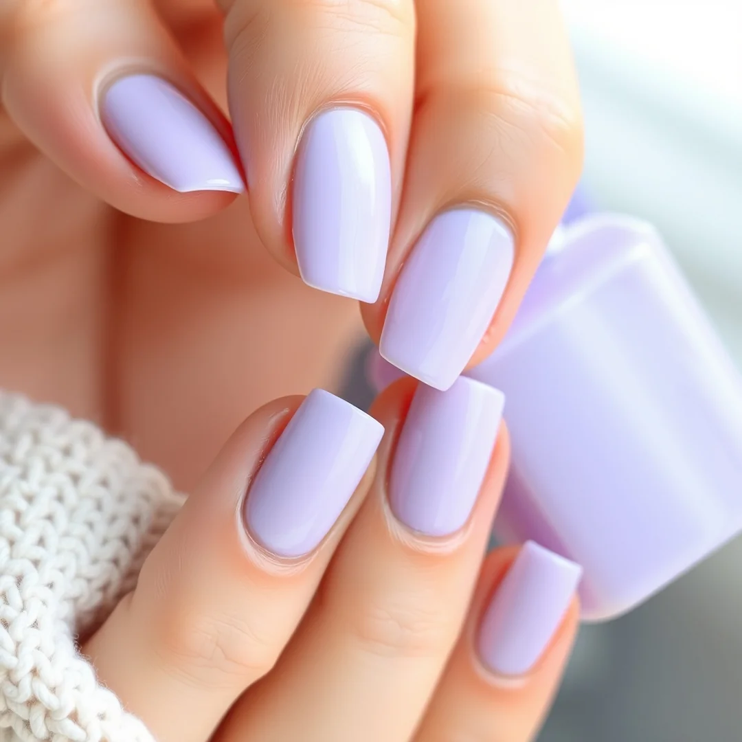 Pastel Lavender Buds - 24 Spring Floral Nails That Look Stunning