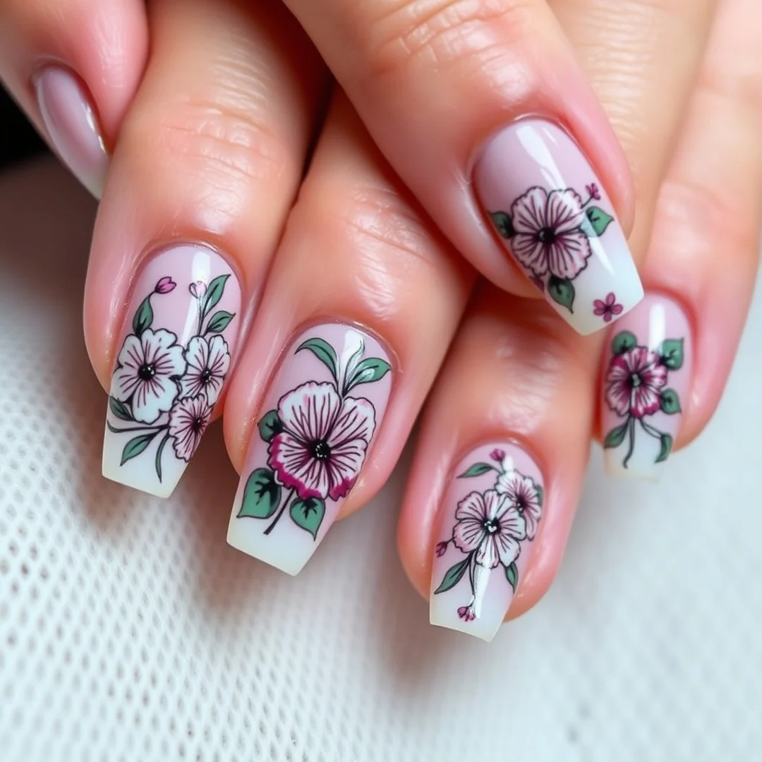 Professional Floral Nail Art - 24 Spring Floral Nails That Look Stunning
