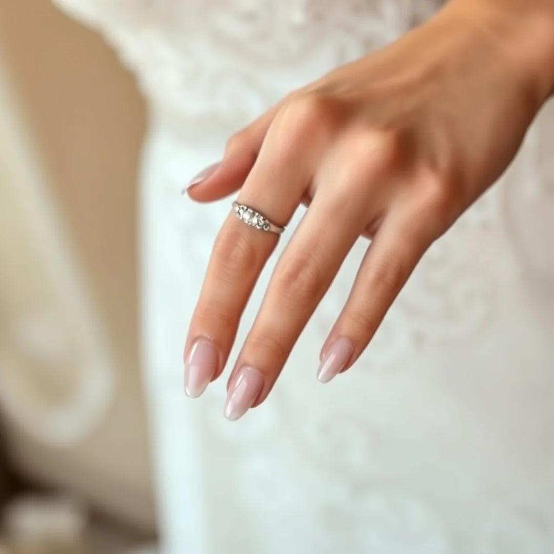 Almond Shape Bridal Designs - 24 Summer Bridal Nails 2026 for a Beautiful Wedding Look