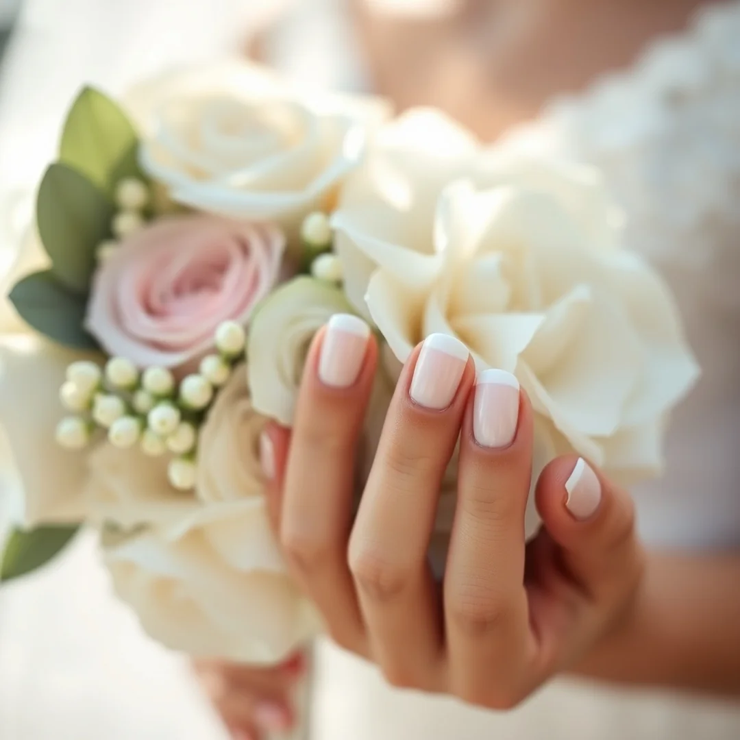 Classic French Tips - 24 Summer Bridal Nails 2026 for a Beautiful Wedding Look