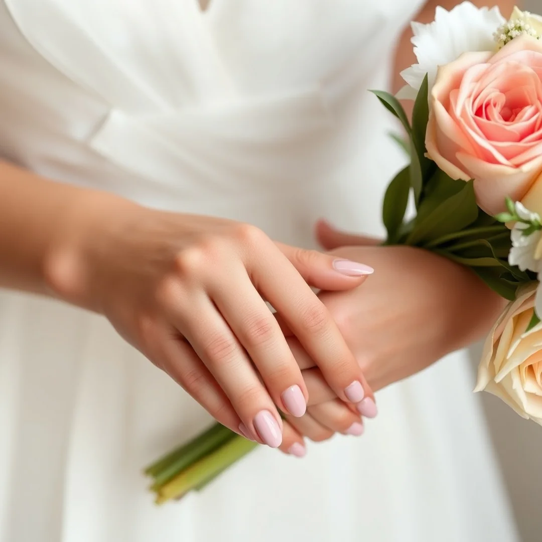 Short Chic Manicure - 24 Summer Bridal Nails 2026 for a Beautiful Wedding Look