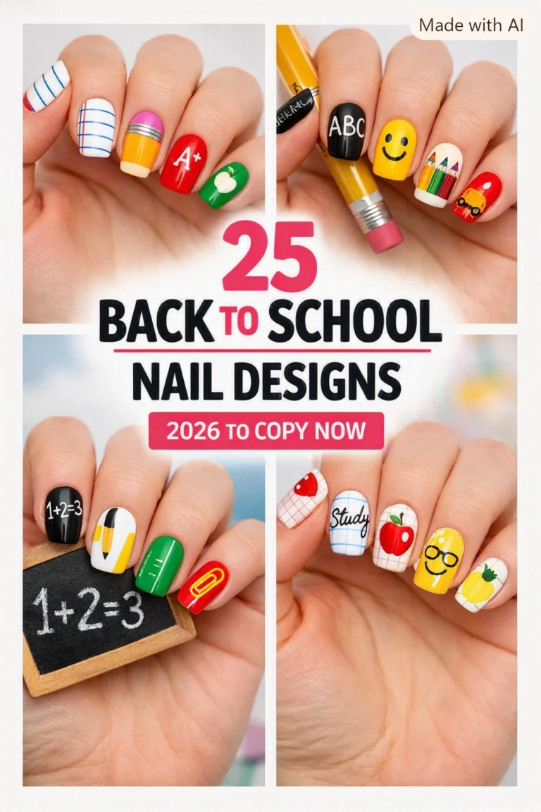 25 Back to School Nail Designs 2026 to Copy Now