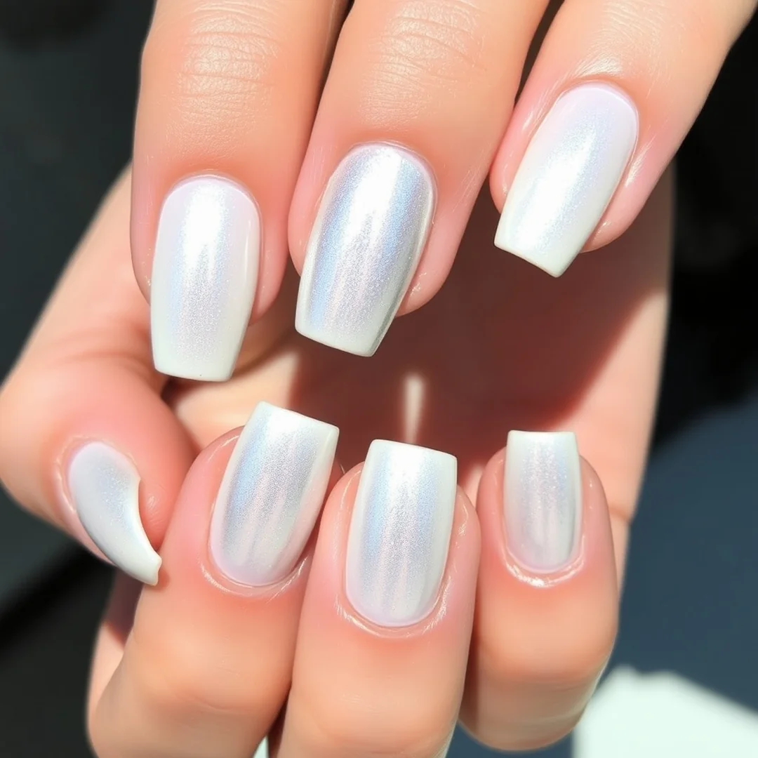 Chrome Powder Finish - 25 Summer Wedding Nails 2026 Every Bride Will Love