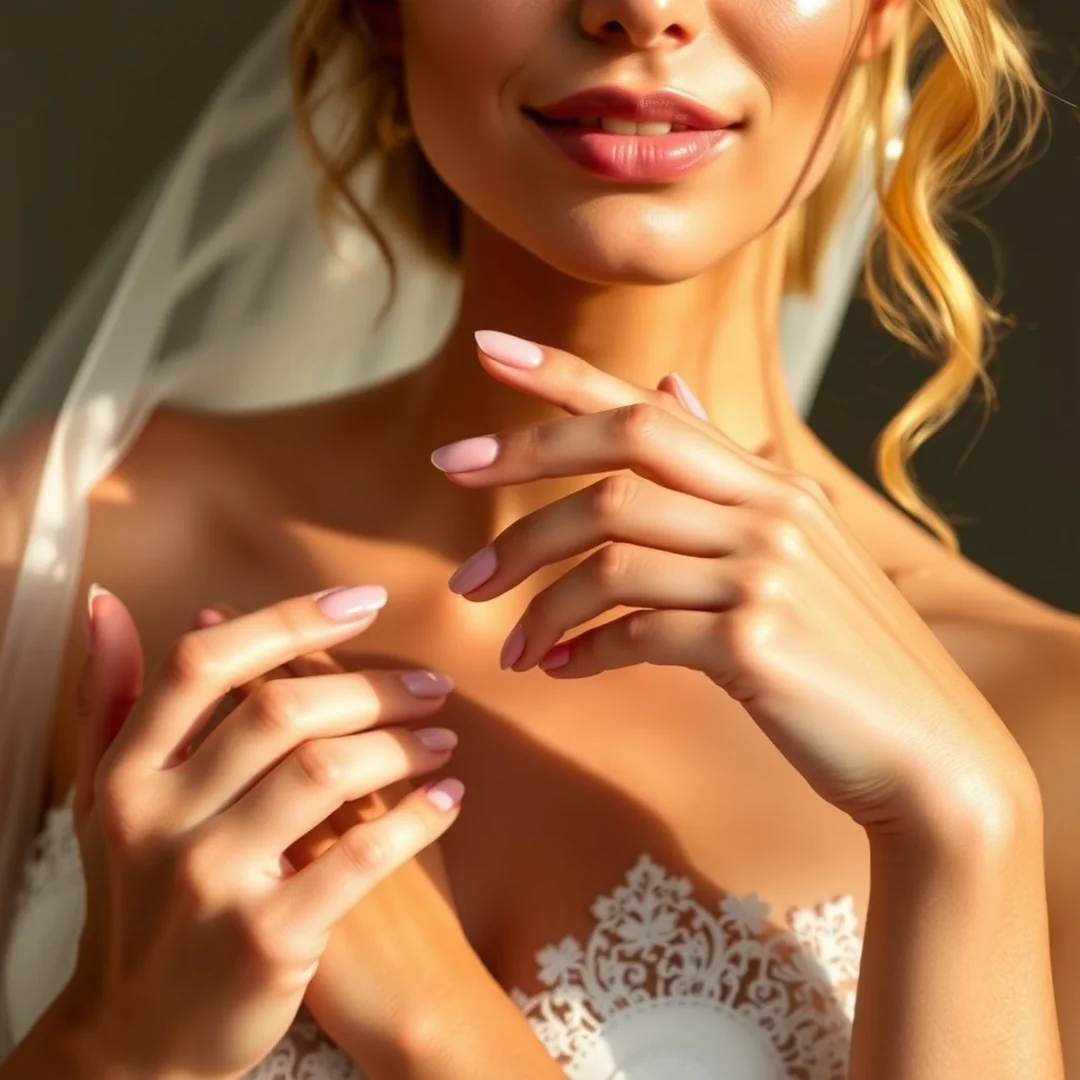 Soft Pink Tones - 25 Summer Wedding Nails 2026 Every Bride Will Love