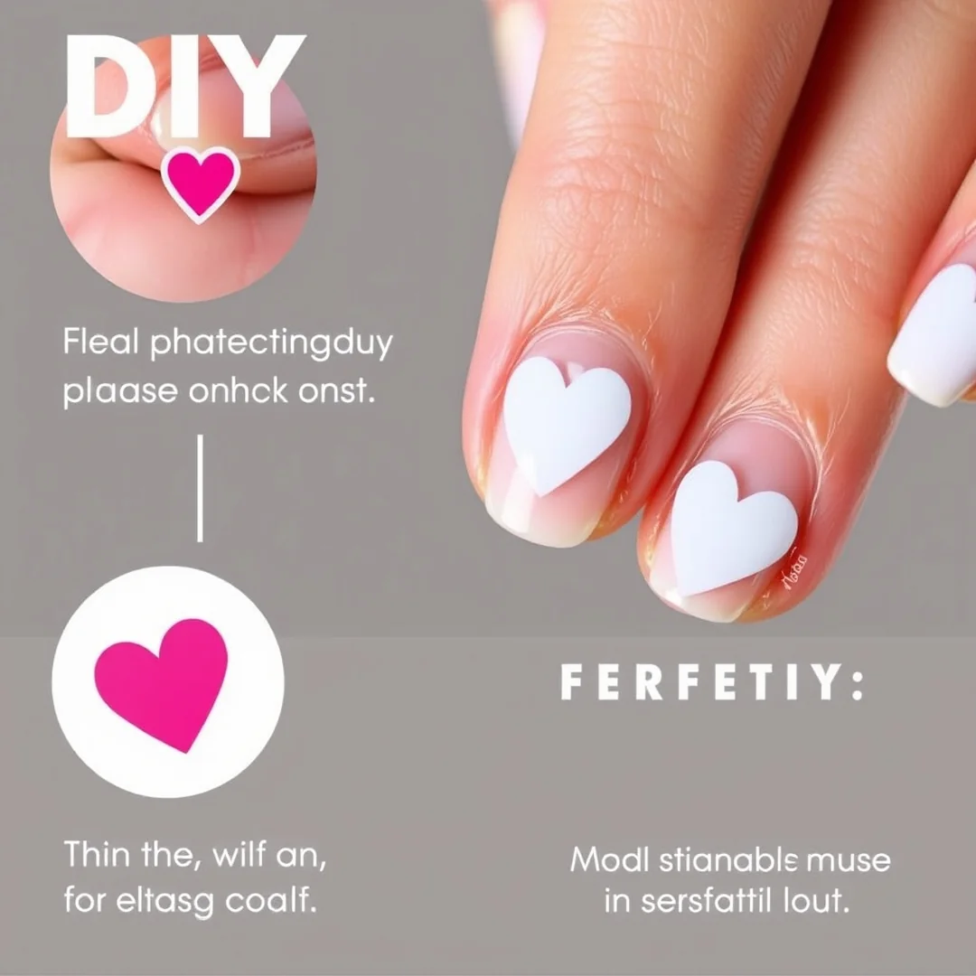 Heart Sticker Hacks - 25 Valentine’s Day Nails You’ll Want This Year