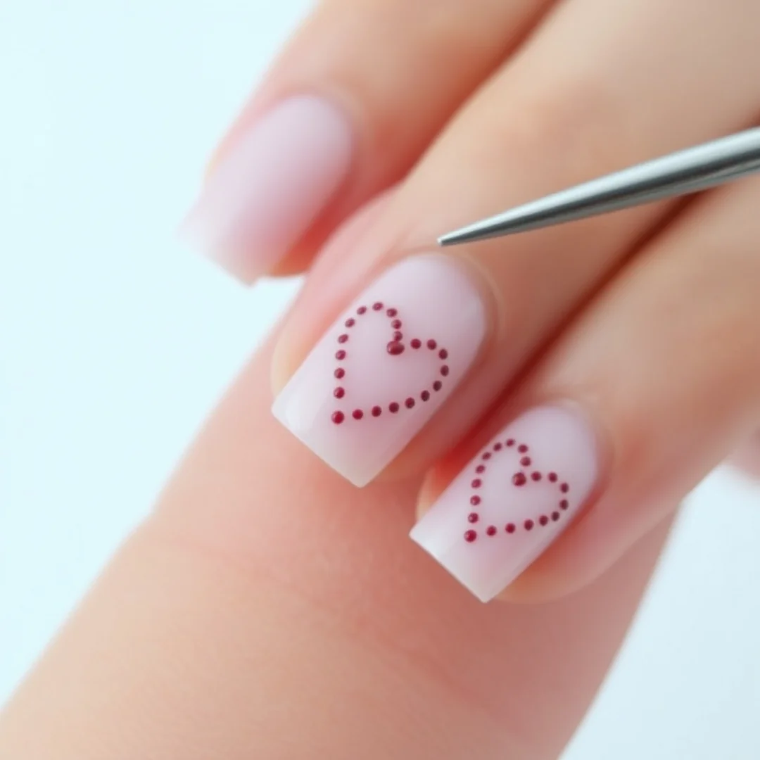 Tiny Dot Hearts - 25 Valentine’s Day Nails You’ll Want This Year