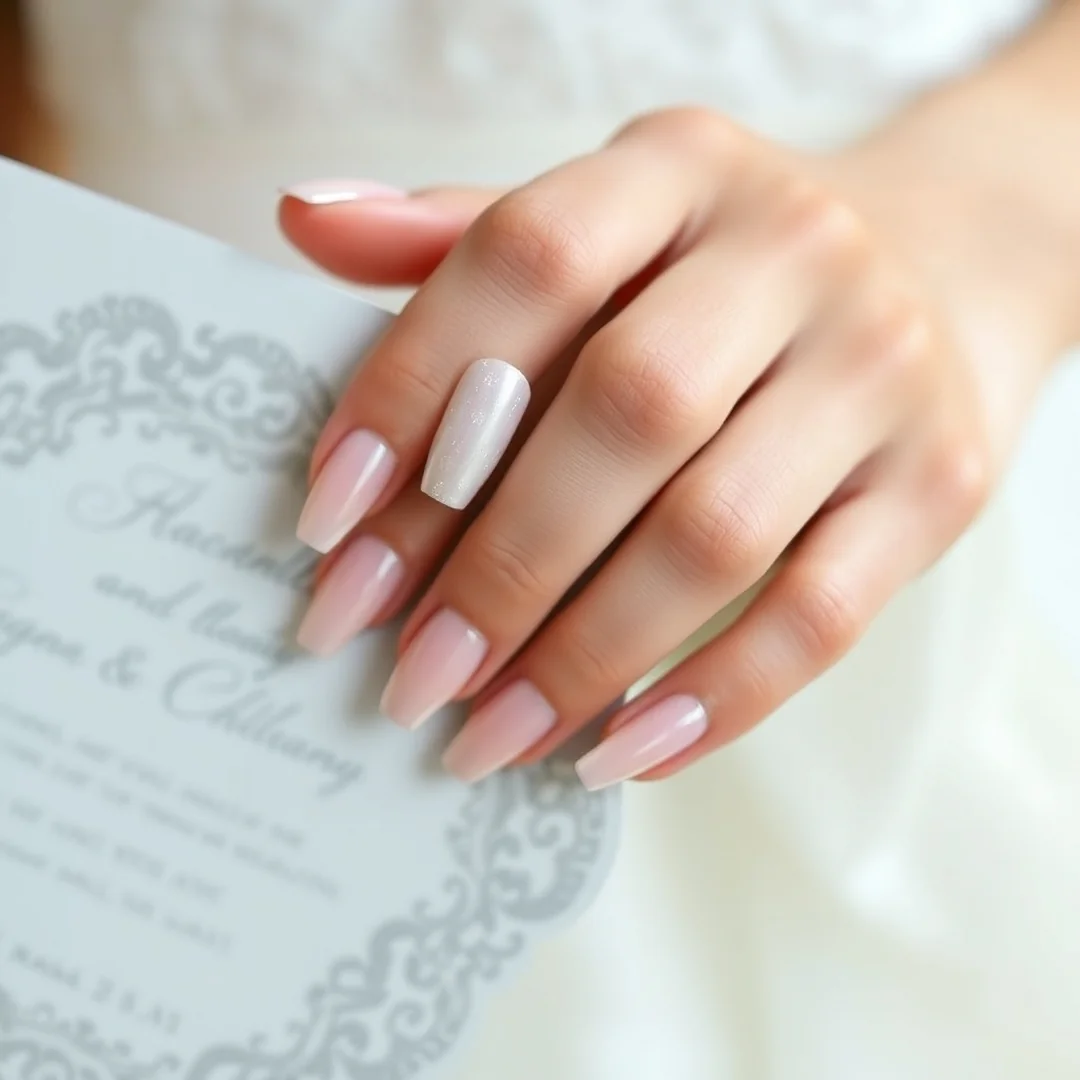 Glazed Pearl Finish - 25 Wedding Nails for Brides in 2026