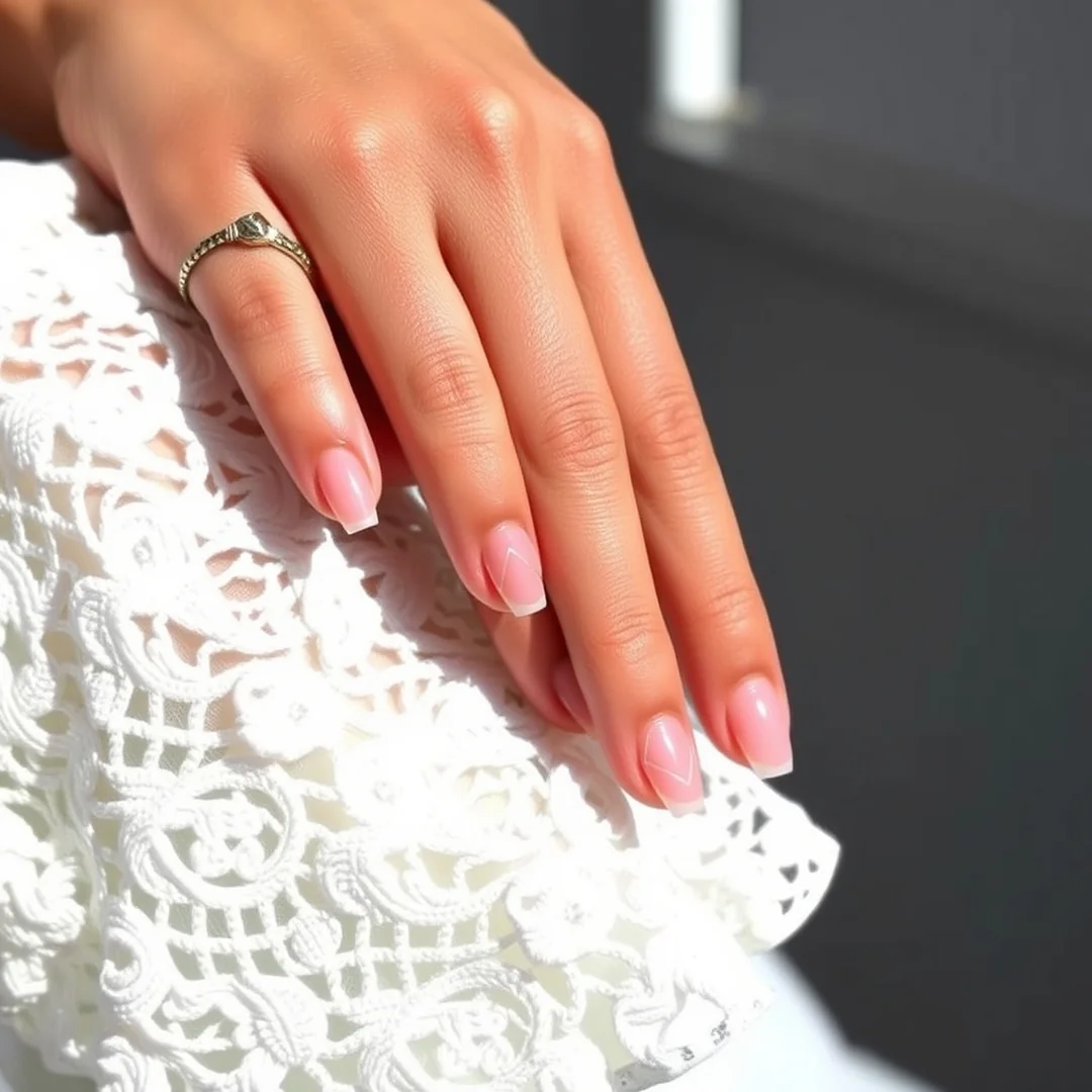 Modern Negative Space - 25 Wedding Nails for Brides in 2026