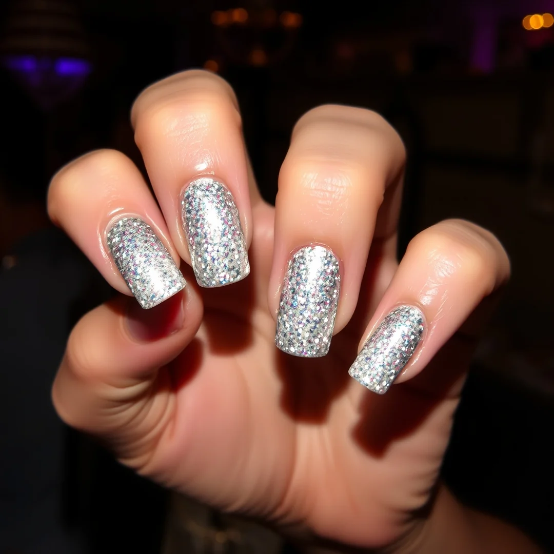 Reflective Glitter Tips - 25 Wedding Nails for Brides in 2026