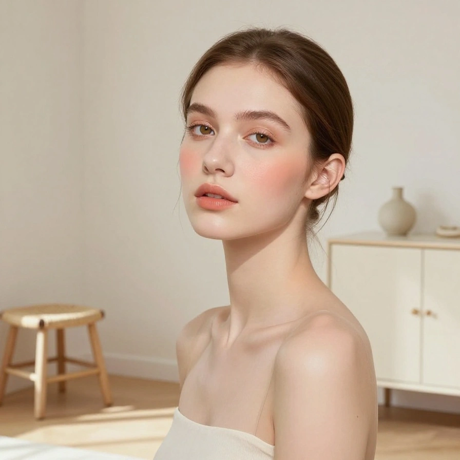 Bare Peach Veil