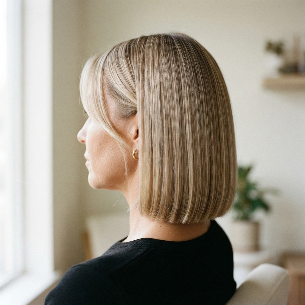 Beige Blonde Bob