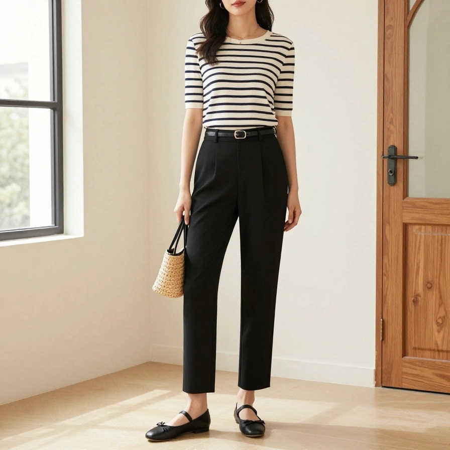 Black Trouser Contrast