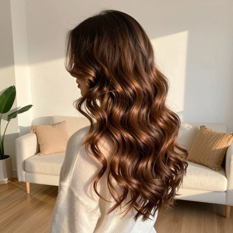 Bronzed Brunette Waves