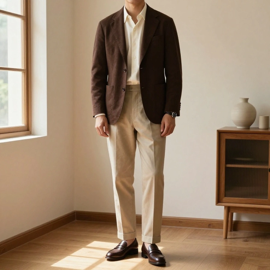 Brown Blazer Combination