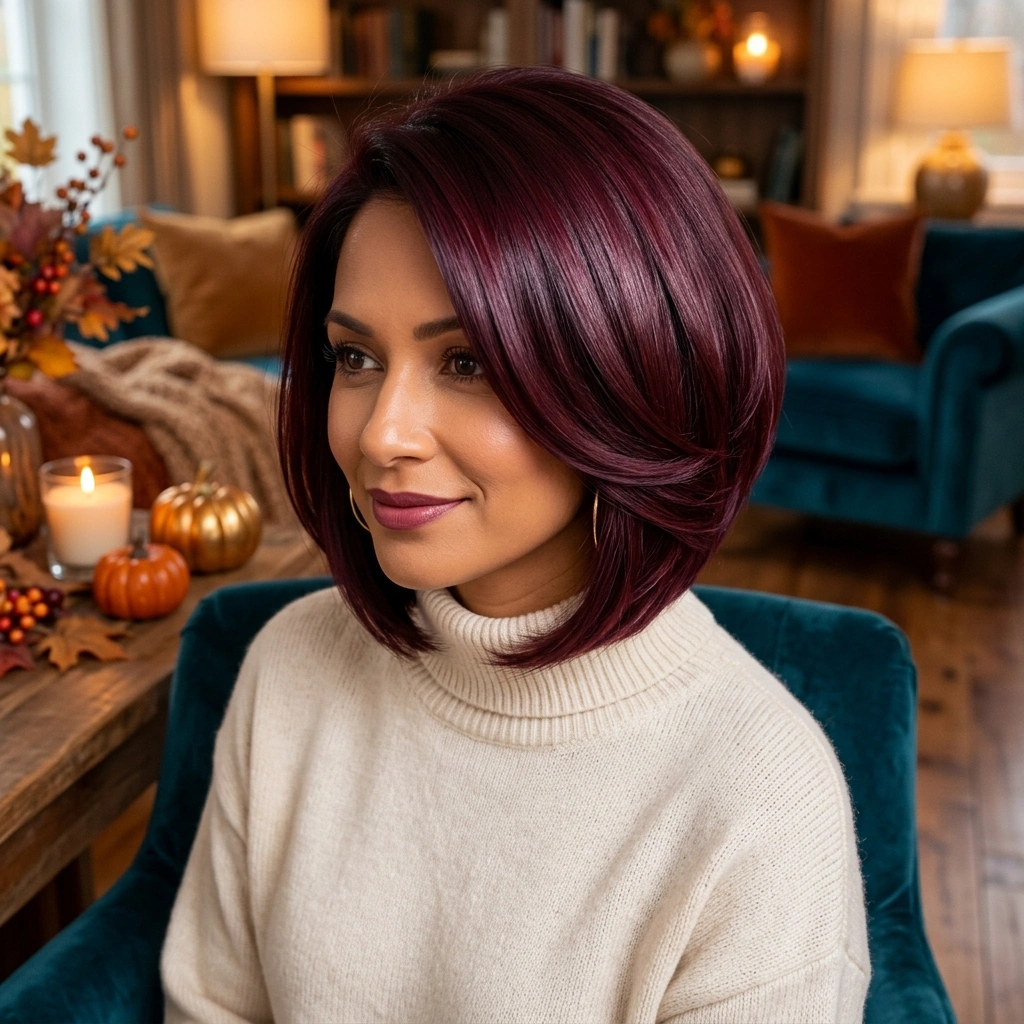 Burgundy Gloss Bob