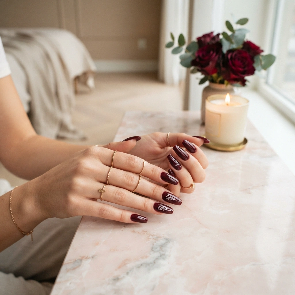 Burgundy Love Script