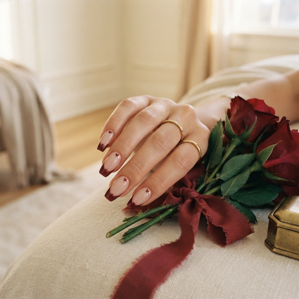 Burgundy Love Tips