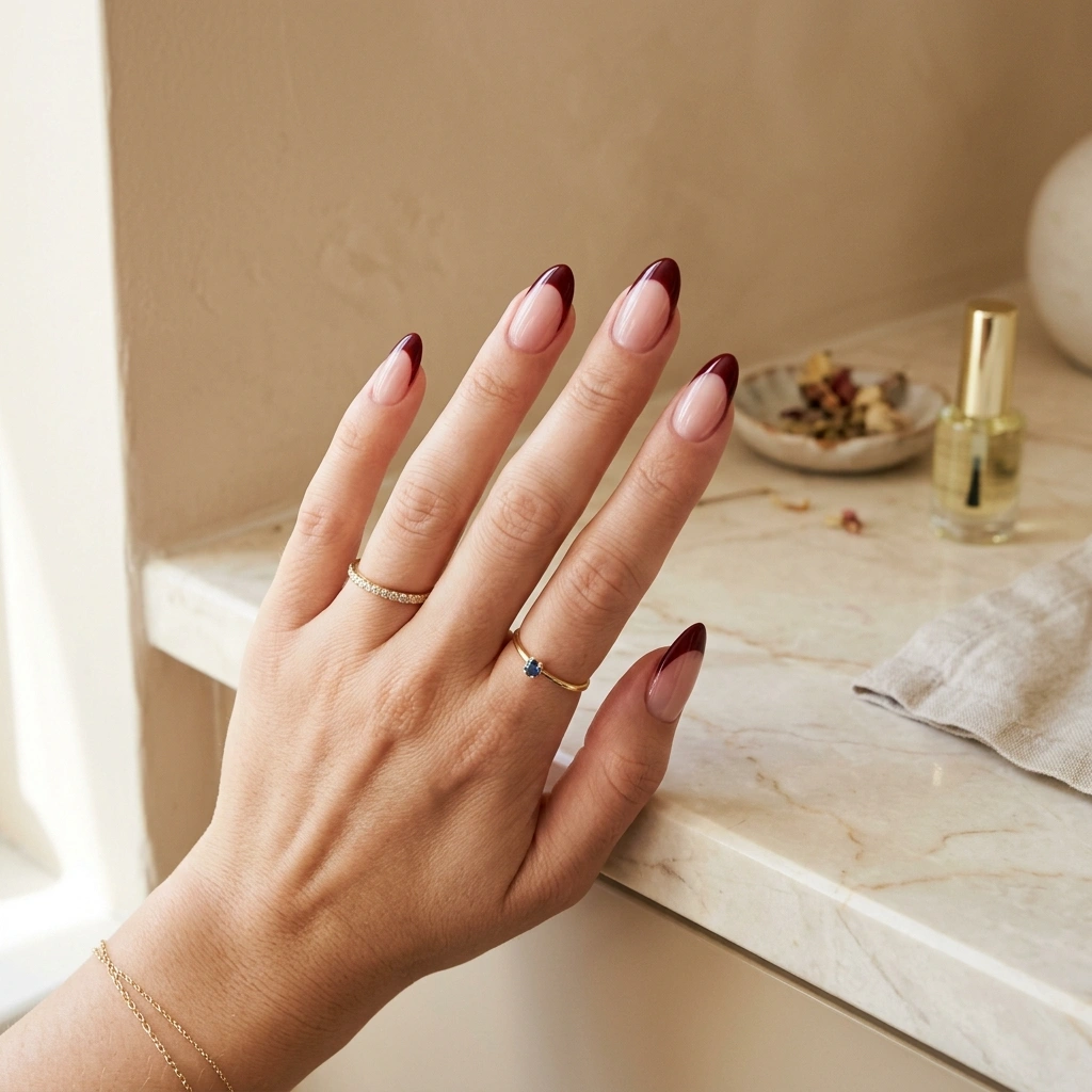 Burgundy Red Tips